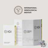 IGI diamond report with a diamond on a light background