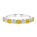Nine stone diamond ring, a luxurious diamond band anniversary ring.