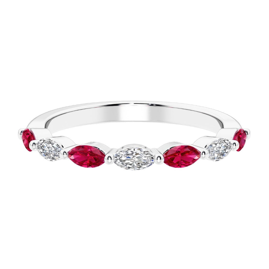 7 diamond anniversary band in gold, a popular choice for ladies anniversary rings featuring gemstones.