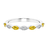 7 diamond anniversary band in gold, a popular choice for ladies anniversary rings featuring gemstones.