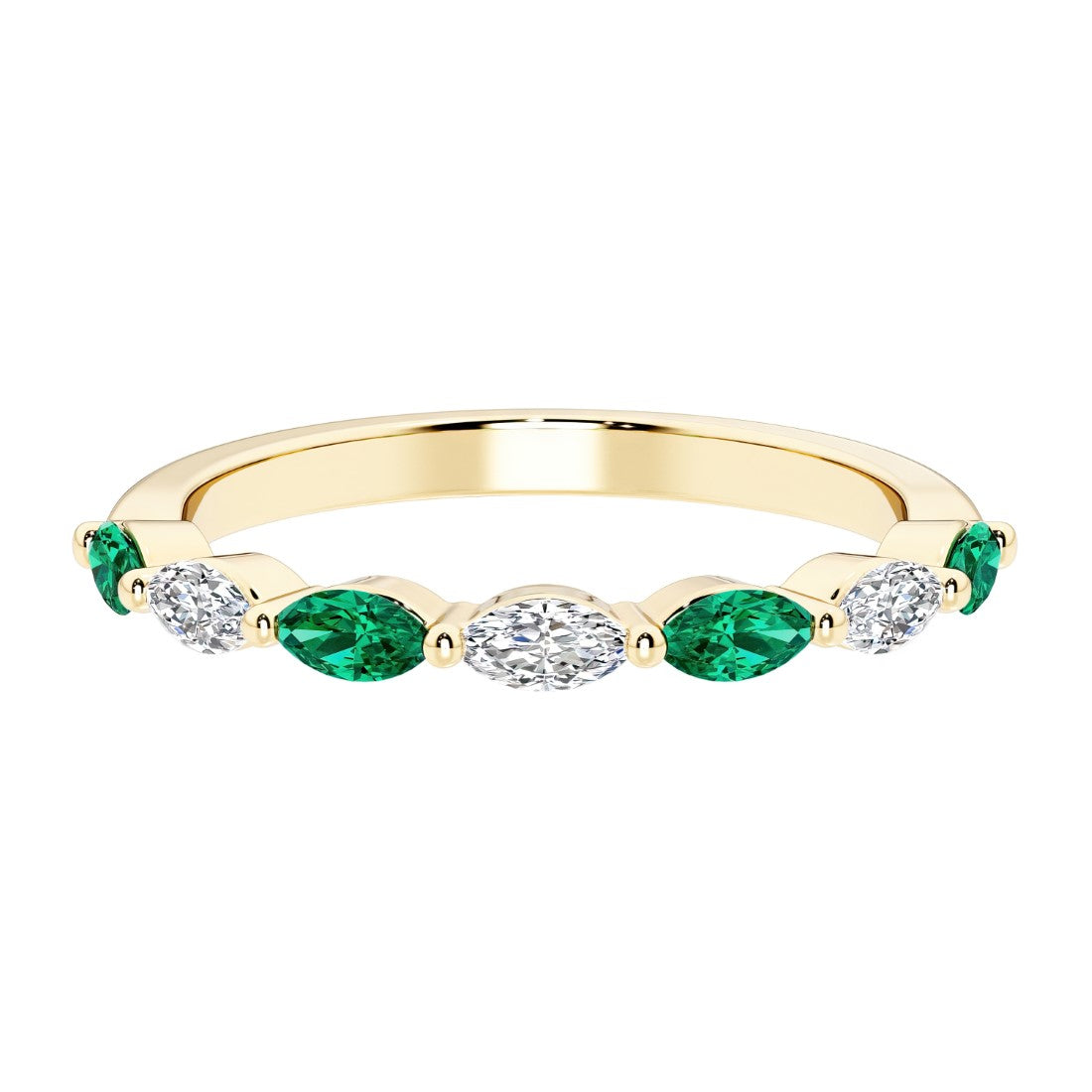 Seven stone diamond ring for women celebrating everlasting love with gemstones.