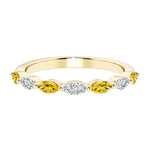 Seven stone diamond ring for women celebrating everlasting love with gemstones.