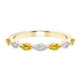 Seven stone diamond ring for women celebrating everlasting love with gemstones.