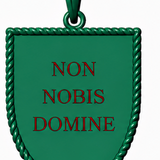 Custom - Aaron Cross Shield Pendant with Enamel