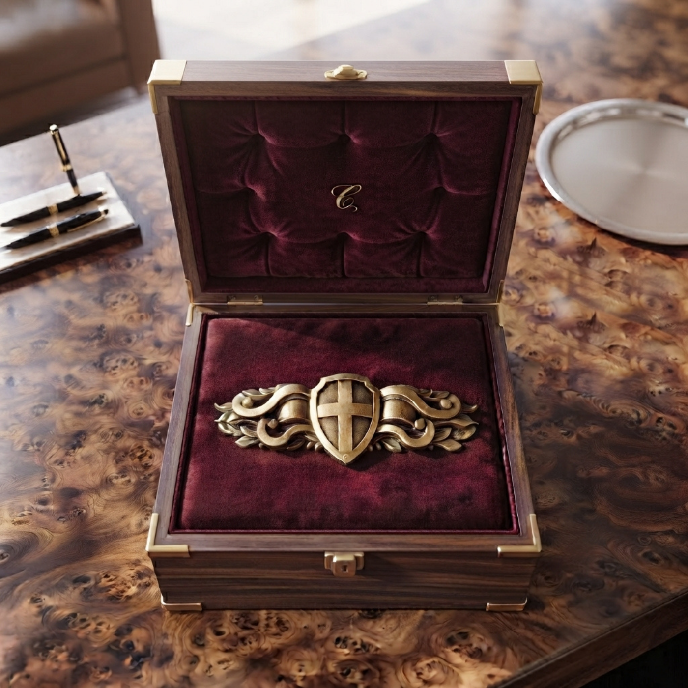 Partner with Los Angeles-based Pel & Co for heirloom-quality corporate recognition jewelry, executive cufflinks, and commemorative heritage collections tailored for enterprise organizations.