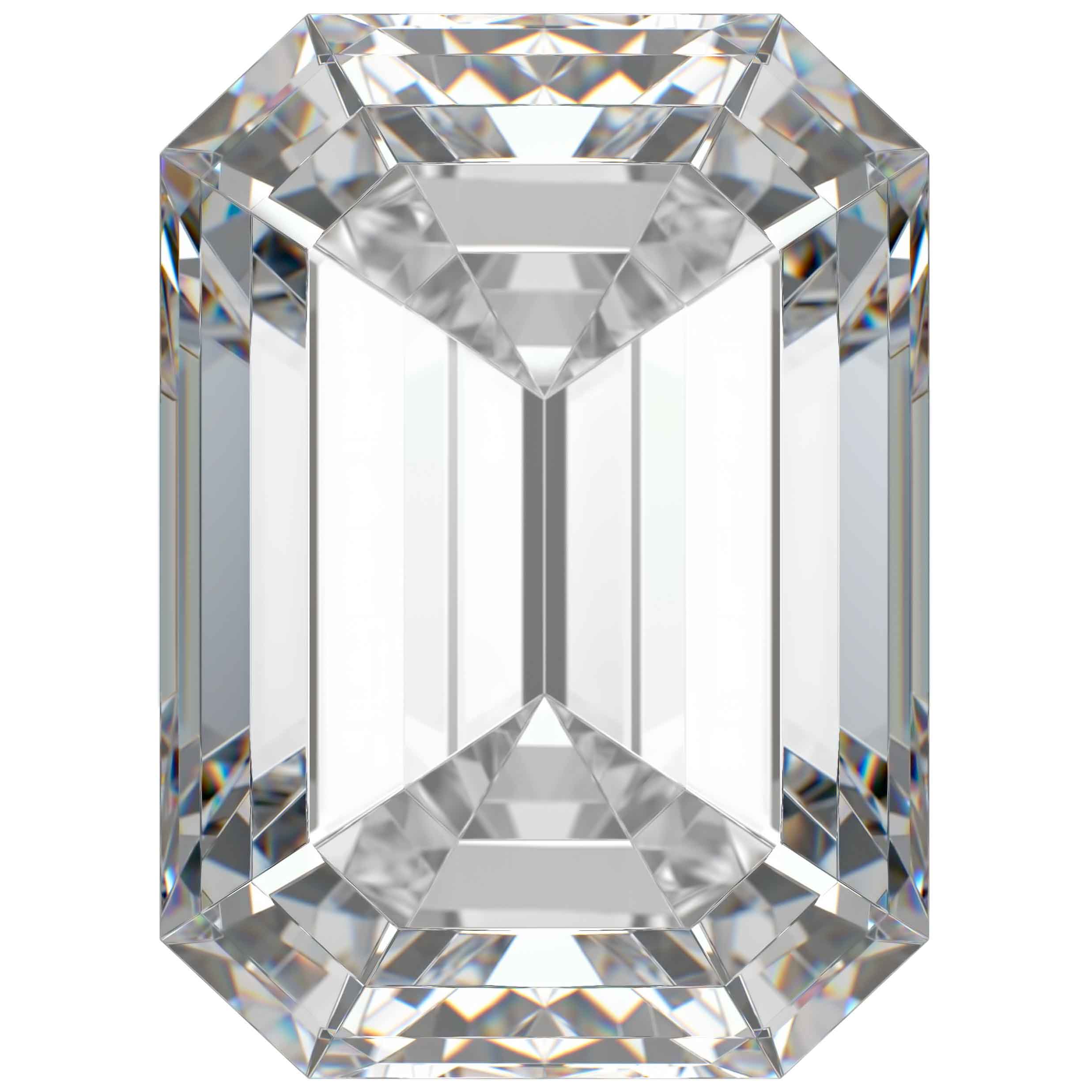 Rectangular cut diamond for custom jewelry making - rings, pendant, earrings.