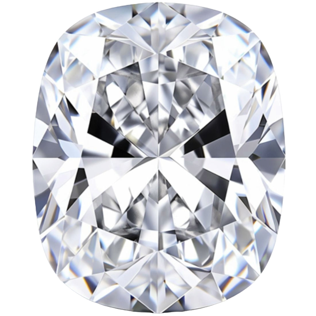 Sparkling elongated cushion cut diamond for rings, earnngs, necklace
