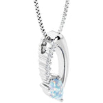 teardrop solitaire white opal and diamond necklace for women by pel and co