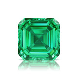 Pel & Co Prestige Gemstone asscher cut colombian emerald vivid green loose stone