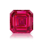 Pel & Co Prestige Gemstone asscher cut pigeon blood ruby deep red loose stone