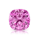 Cushion Cut Pink Sapphire loose gemstone — vibrant blush pink AAA grade lab created | Pel & Co. Prestige Gemstones