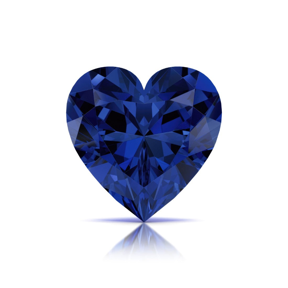 Pel & Co Prestige Gemstone featuring blue sapphire heart cut gemstone vivid Ceylon blue romantic shape