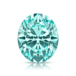 Oval Cut Paraiba Tourmaline loose gemstone — neon electric blue-green AAA grade lab created | Pel & Co. Prestige Gemstones