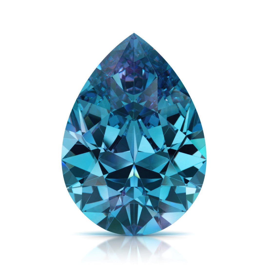 Pear Shape Alexandrite loose gemstone — rare color-change AAA grade lab created | Pel & Co. Prestige Gemstones