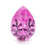 Pel & Co Prestige Gemstone pear shaped pink sapphire loose stone vivid pink