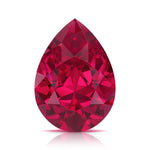 Pel & Co Prestige Gemstone pear shaped pigeon blood ruby loose stone deep red