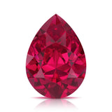 Pel & Co Prestige Gemstone pear shaped pigeon blood ruby loose stone deep red