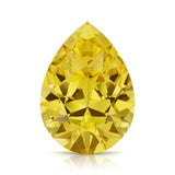 Pear Shape Lab Created Yellow Sapphire Loose Gemstone Prestige Grade