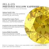 lab created yellow sapphire gemstone for jewelry by pel and co