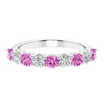 Nine stone diamond ring, a luxurious diamond band anniversary ring.