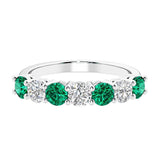 7 diamond anniversary band in gold, a popular choice for ladies anniversary rings featuring gemstones.