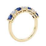 Elegant 7 stone ladies diamond anniversary band for a special milestone.