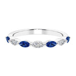 7 diamond anniversary band in gold, a popular choice for ladies anniversary rings featuring gemstones.