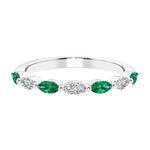 7 diamond anniversary band in gold, a popular choice for ladies anniversary rings featuring gemstones.