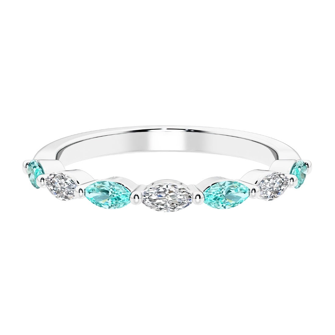 7 diamond anniversary band in gold, a popular choice for ladies anniversary rings featuring gemstones.