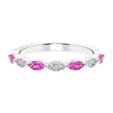 7 diamond anniversary band in gold, a popular choice for ladies anniversary rings featuring gemstones.