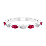 7 diamond anniversary band in gold, a popular choice for ladies anniversary rings featuring gemstones.