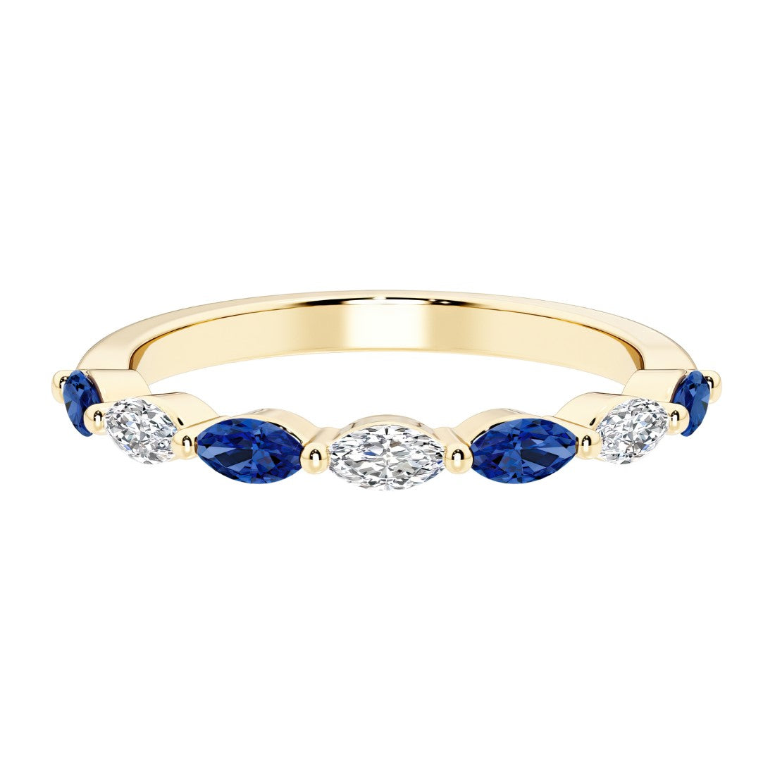 Seven stone diamond ring for women celebrating everlasting love with gemstones.