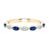 Seven stone diamond ring for women celebrating everlasting love with gemstones.