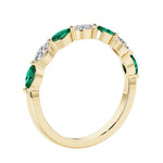 Elegant 7 stone ladies diamond anniversary band for a special milestone.