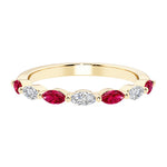 Seven stone diamond ring for women celebrating everlasting love with gemstones.