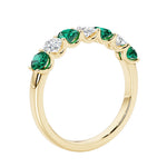 Elegant 7 stone ladies diamond anniversary band for a special milestone.