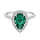 Halo ring with diamond french pave band.