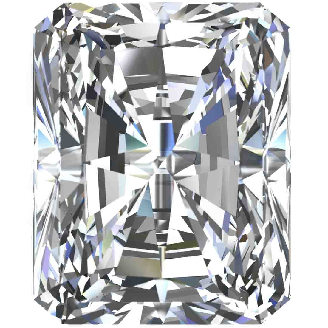 Brilliant Radiant Cut diamond for making personalized custom jewelry