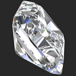 Close-up of a diamond with a clear background