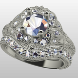 Custom - Marcy E - Vintage Ring and Band Set
