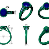 Custom - Christina Garrision Old Miners Cut Ring