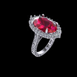 Custom - Ayla - Ruby Platinum Ring