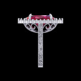 Custom - Ayla - Ruby Platinum Ring