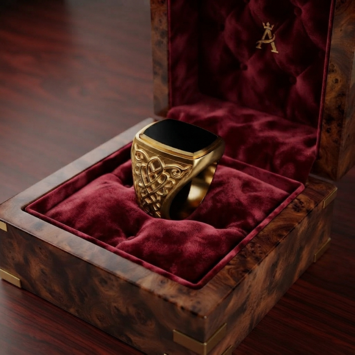 Luxury custom executive gift in fine jewelry for CEO recognition. Signet ring for corporate gift. For founders, CEOs, retiring executives, board members and distinguished leaders, Pel & Co creates luxury executive gifts designed specifically for the recipient and occasion.